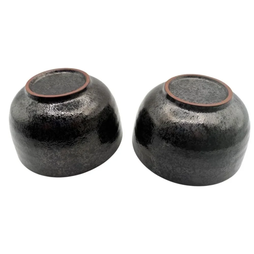 2 Japanese Chawan Matcha Bowls Tea Ceremony Rice Soup Bowls Art Studio Pottery